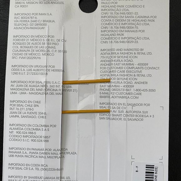 Forever 21 Happy Face Emoji Smiles 2 Yellow Hair Clips Barrettes Bobby Pins NWT - Picture 2 of 2